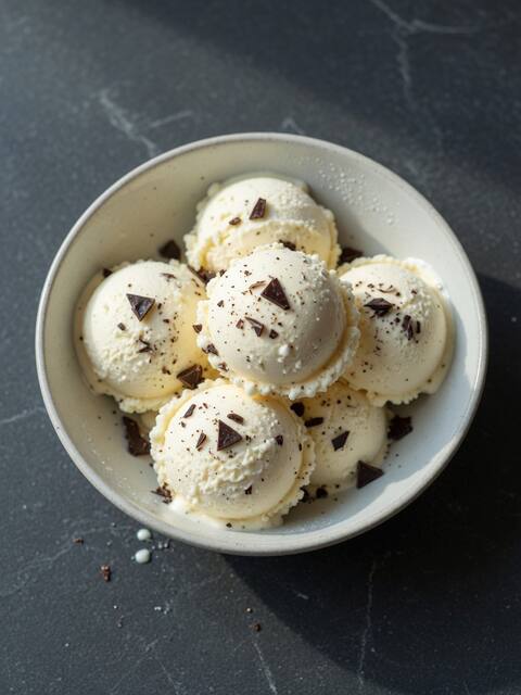 Cottage cheese 'ice cream'
