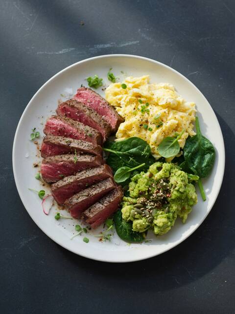 Steak, eggs & avocado