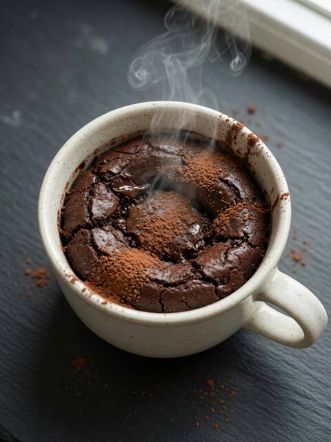 Protein brownie in a mug