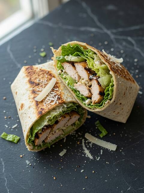 Chicken caesar wrap