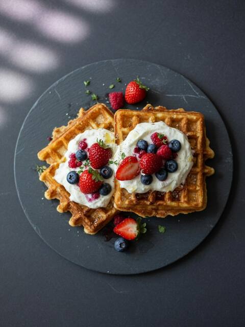 Protein waffles