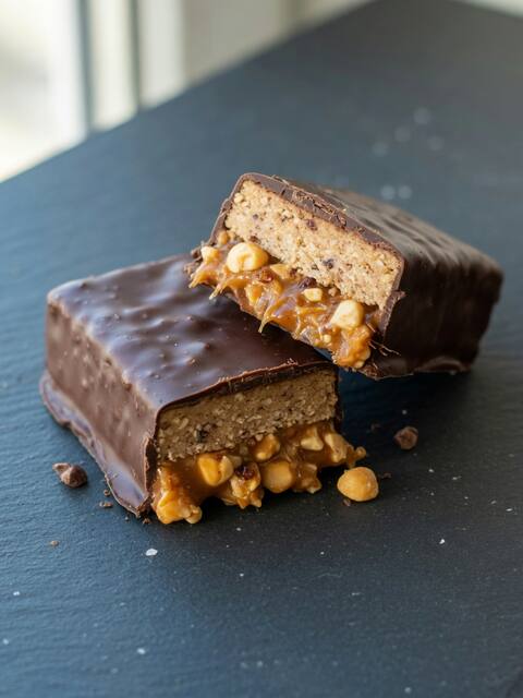 Protein caramel bars