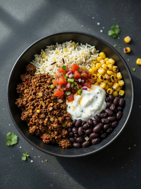 Beef burrito bowl