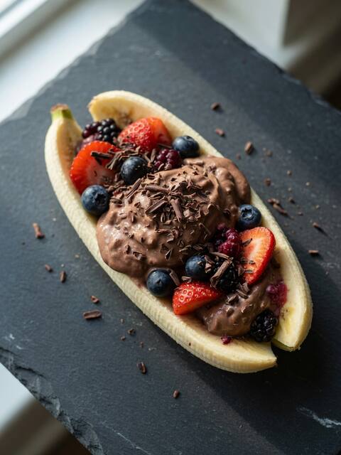 Protein banana split