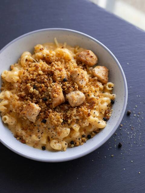High-protein mac & cheese