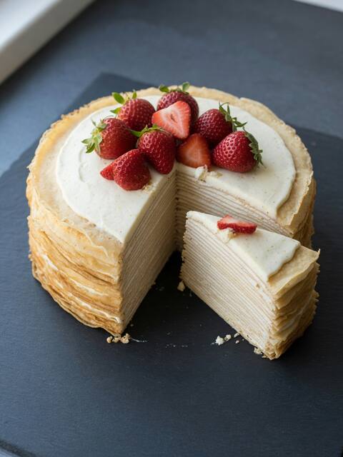 Protein crepe cake
