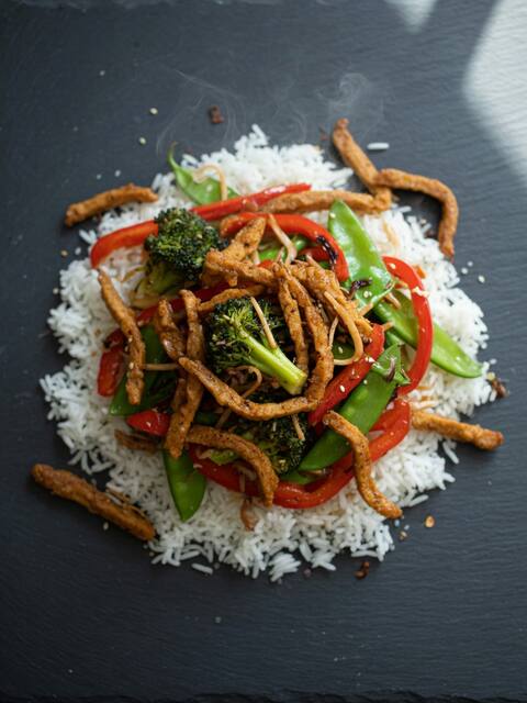 Seitan stir-fry