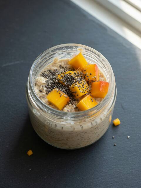 Overnight protein chia oats