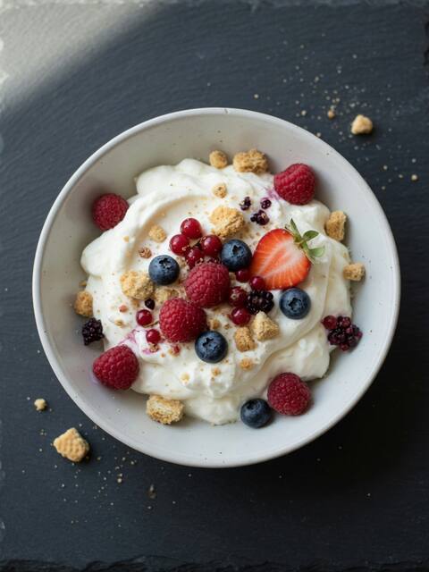 Quark berry cheesecake bowl
