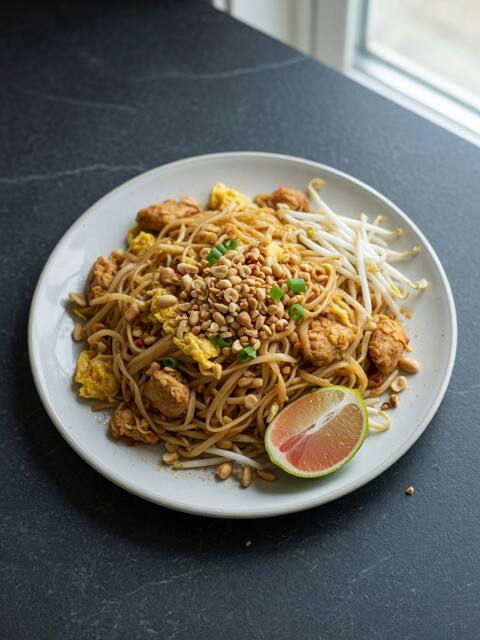 Chicken pad thai (lighter)