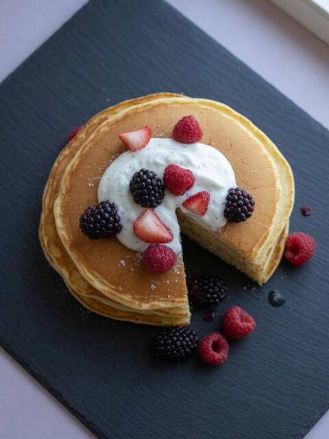 Greek yogurt pancakes