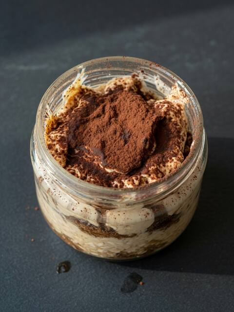 Protein coffee overnight oats