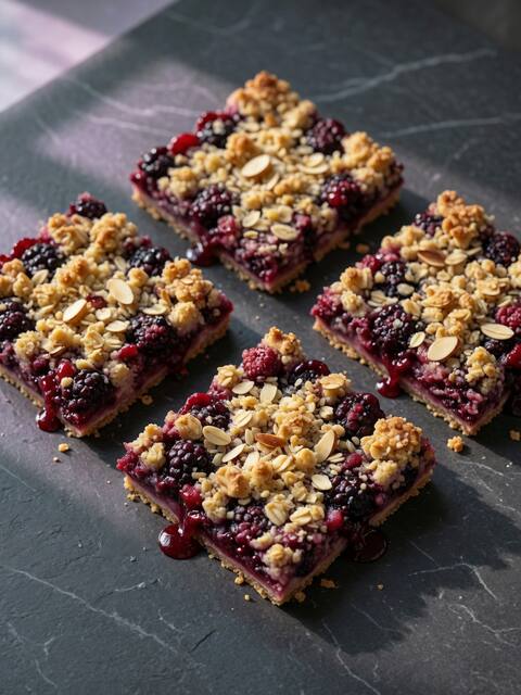 Protein berry crumble bars