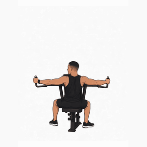Reverse Pec Deck demonstration